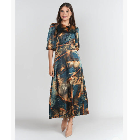 Becca Dress Abstract Navy Adina LV