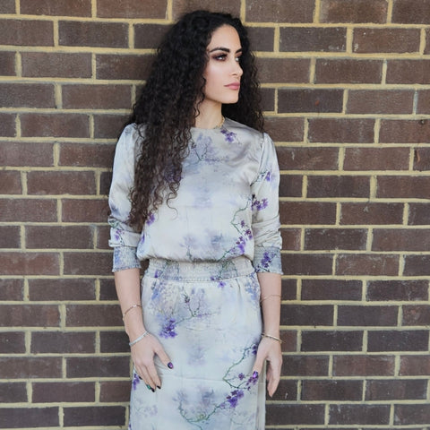 Sage Blousy Detail Top