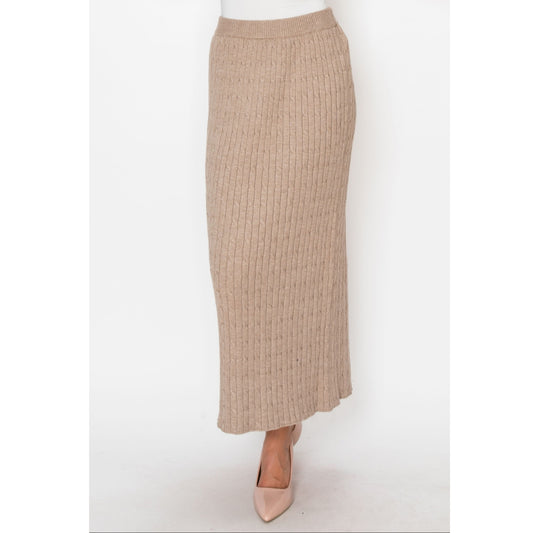 Oatmeal Sweater Skirt Yal