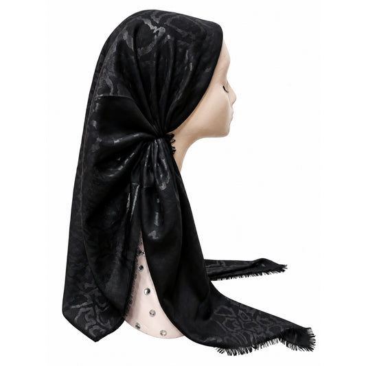 Tone On Tone Leopards Pre-Tied Headscarf SG