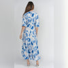 Floria Sky Water Blue Floral Dress
