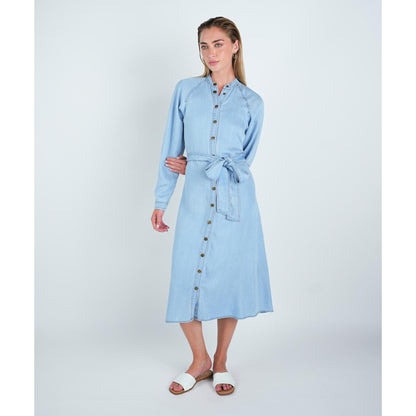 Blue Denim Abgin Shirt Dress - The Mimi Boutique