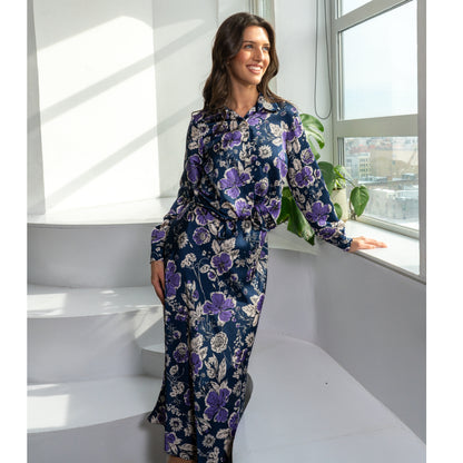 Navy Floral Alma Top