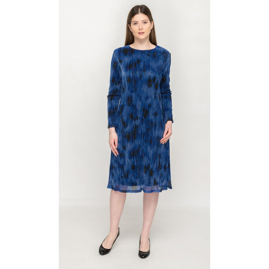 Estee Metallic Blue Dress