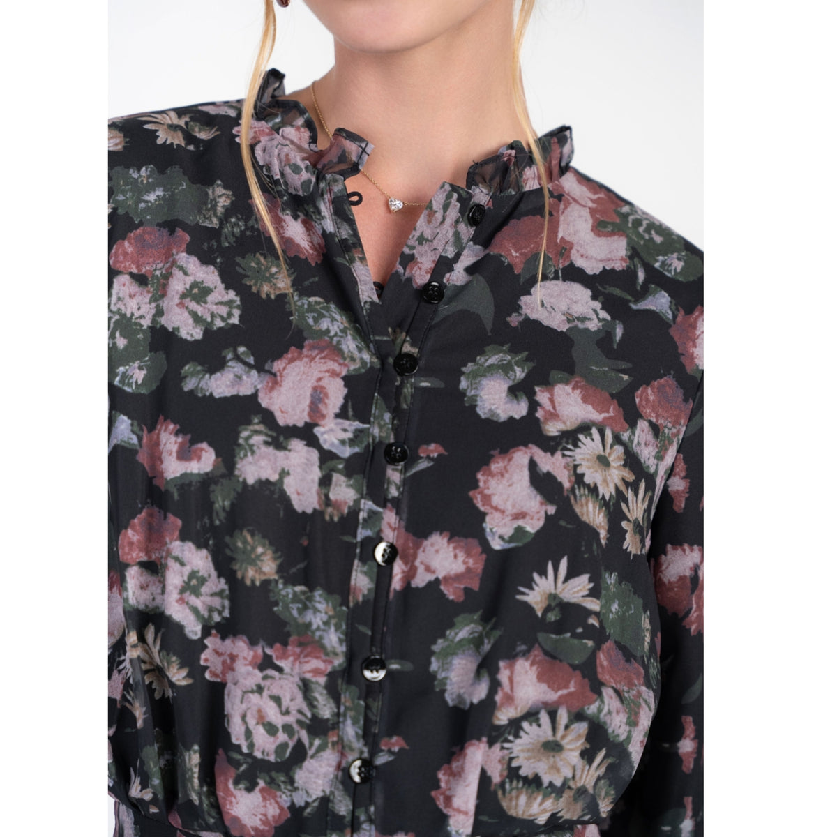 Zoe Maxi Pink & Green Roses Adina LV