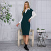 Thea Green & White Dress