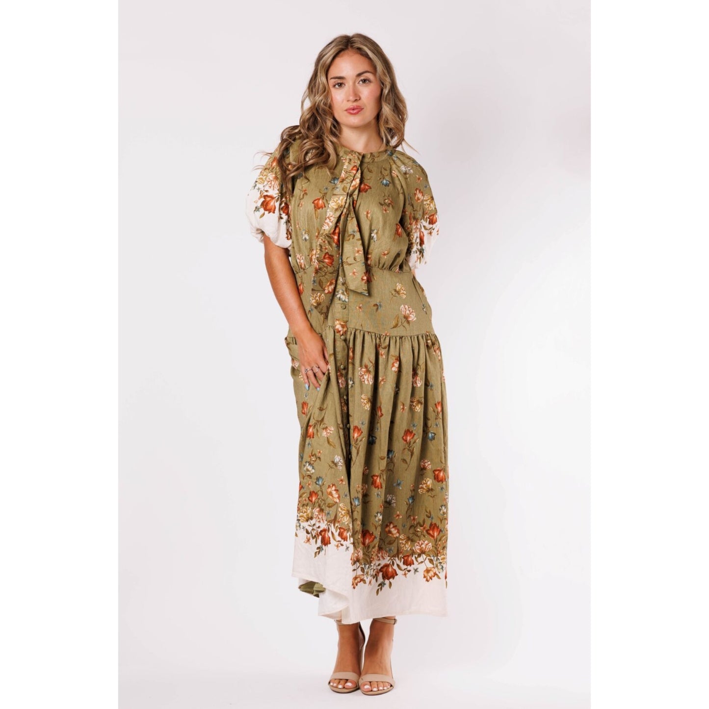 Luna Olive Dress - The Mimi Boutique