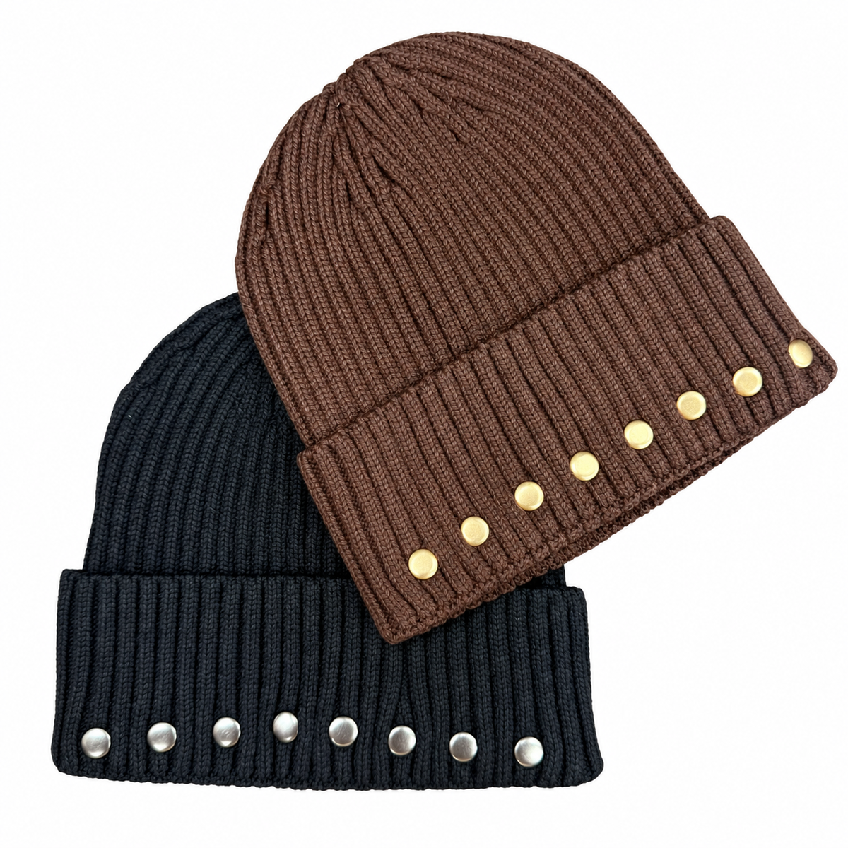 Dacee Cuffed Winter Hat Nailheads