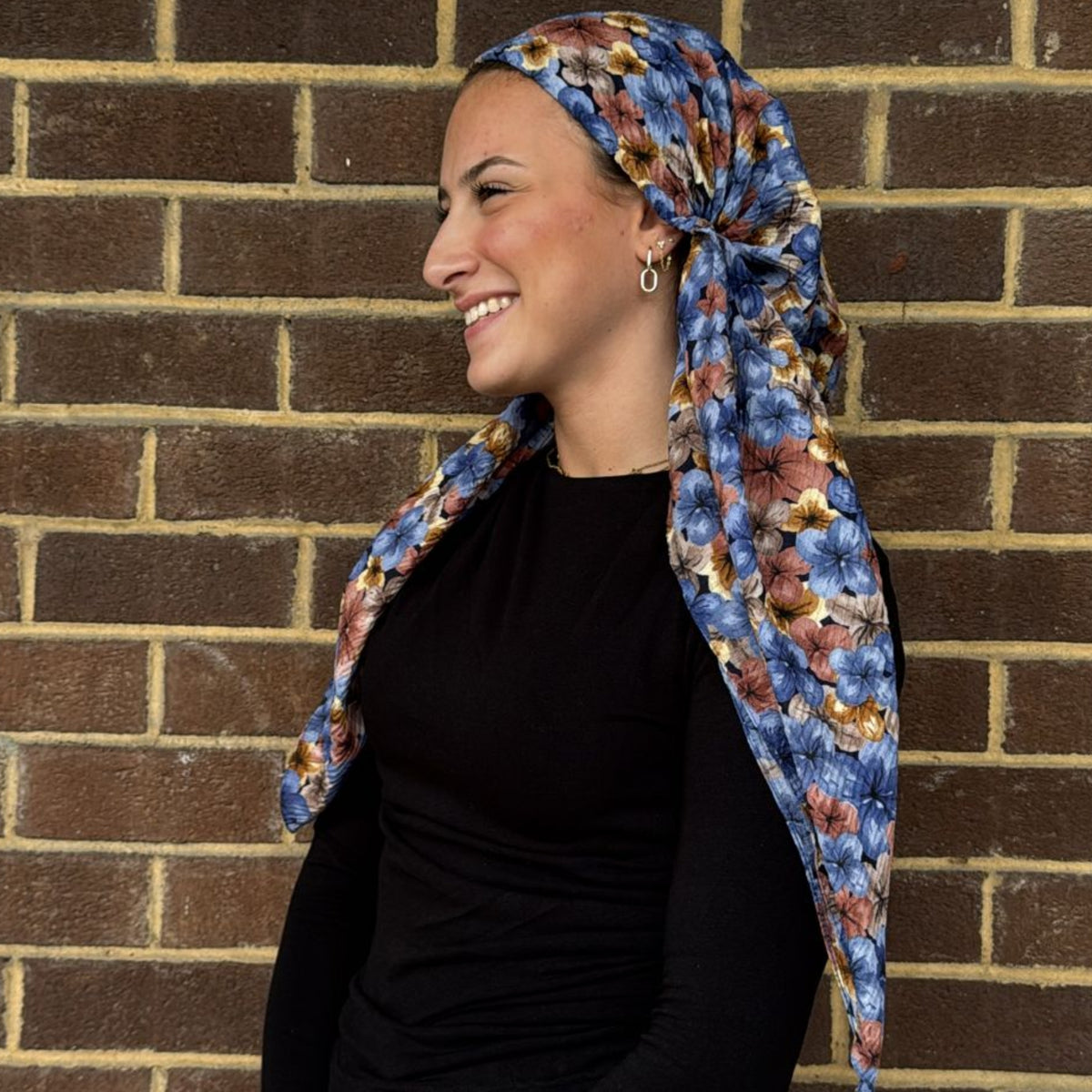 Flower Crinkle Headscarves SG