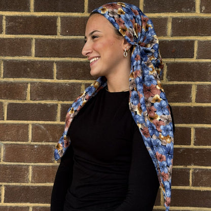 Flower Crinkle Headscarves SG