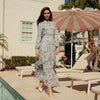 Jodi Skirt Blue & Pink Floral Adina LV - The Mimi Boutique