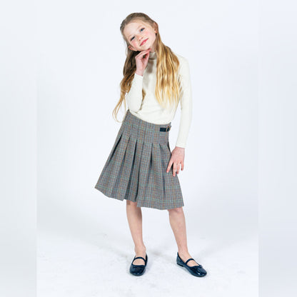 Light Brown Plaid Skirt Thread