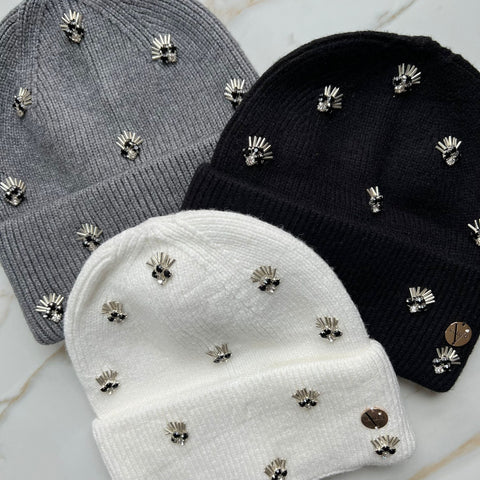 Anika Embellished Cuff Beanie by Valeri