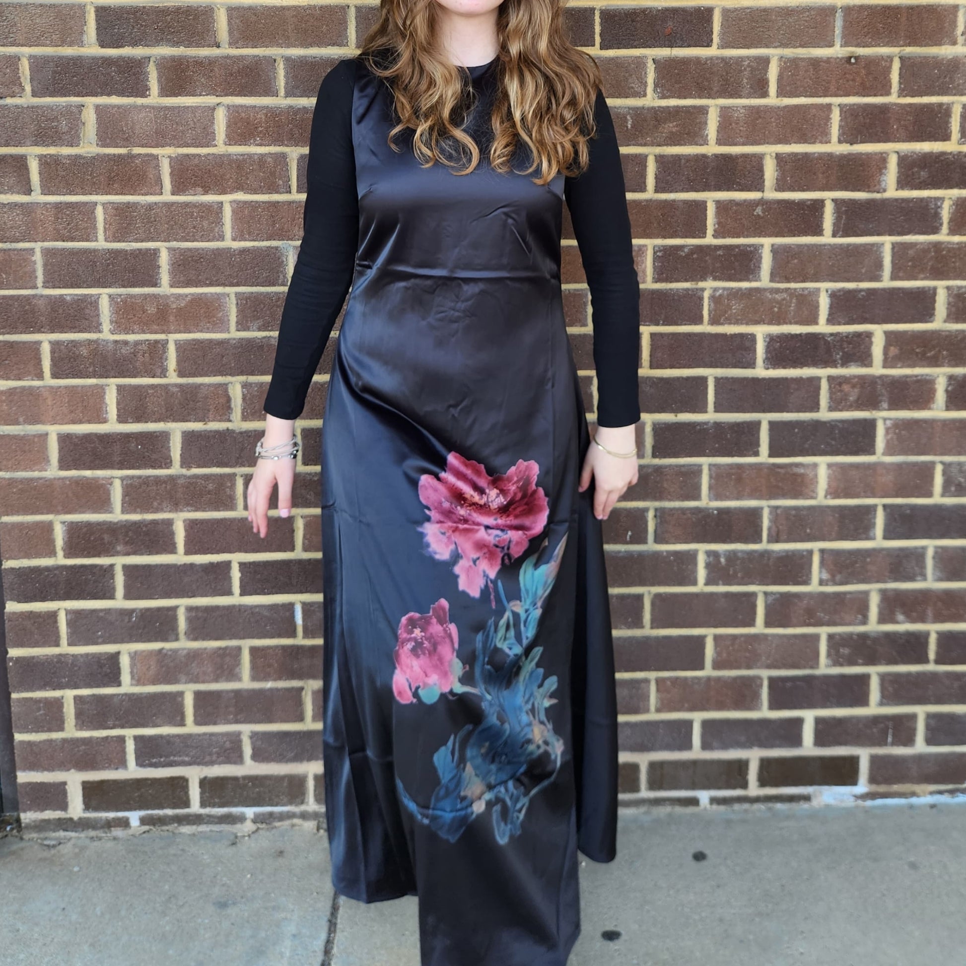 Large Floral Sleeveless Maxi Dress - The Mimi Boutique