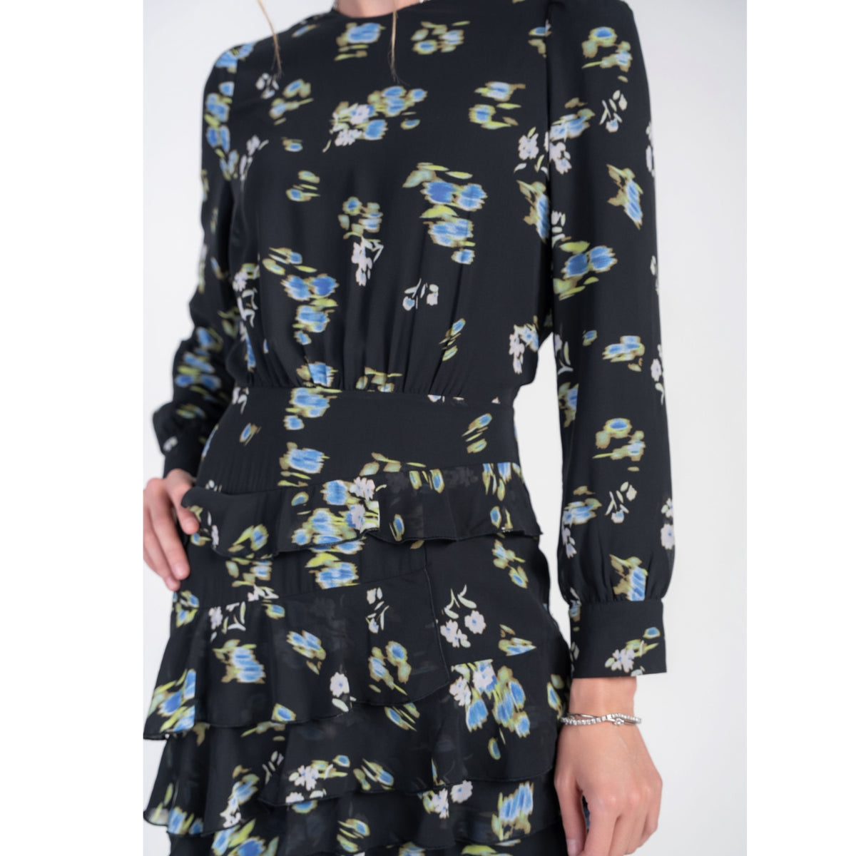 Esme Dress Flowers on Chiffon Adina LV