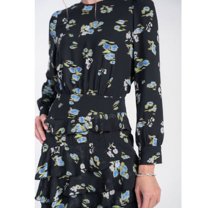 Esme Dress Flowers on Chiffon Adina LV