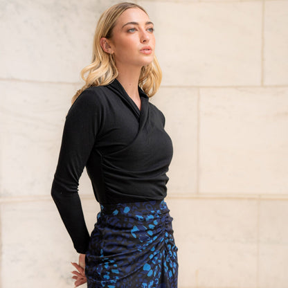 Yael Cotton Top Black Adina LV