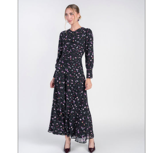 Michalie Midi Dress Preppy Floral Adina LV