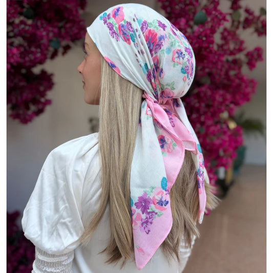 Blush Multi Floral Headscarf SB (More Styles)
