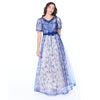 Blue Beaded Gown