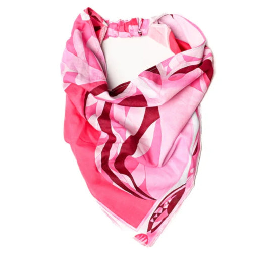 Fuchsia Fantasia Pre-tied Bandana Nicsessories