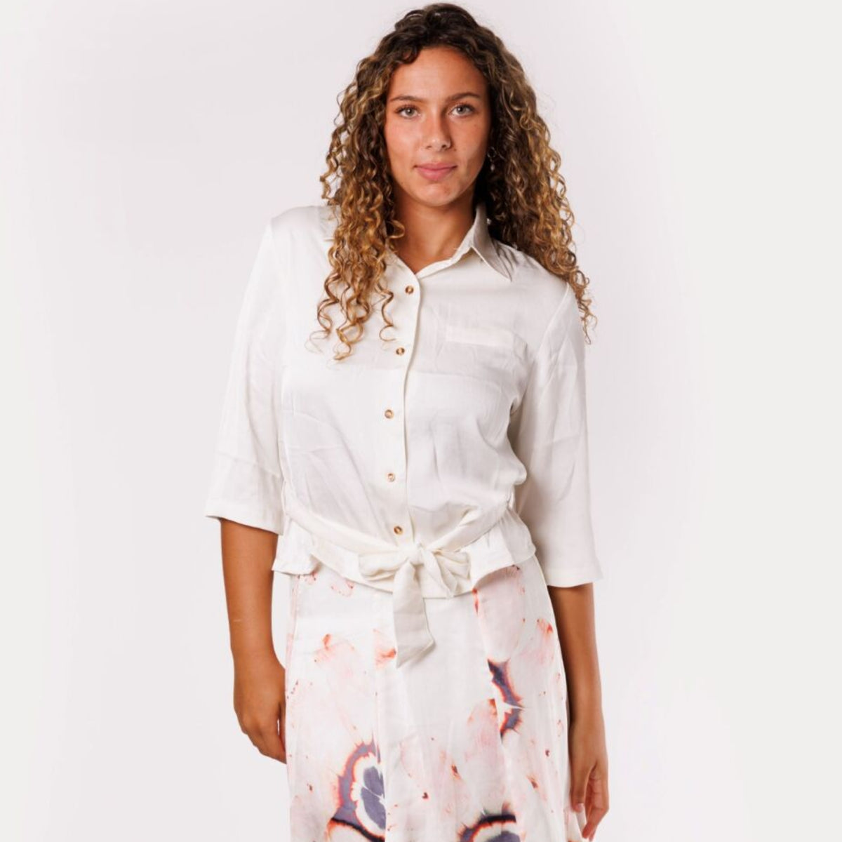 Ivory Loose Cut Blouse