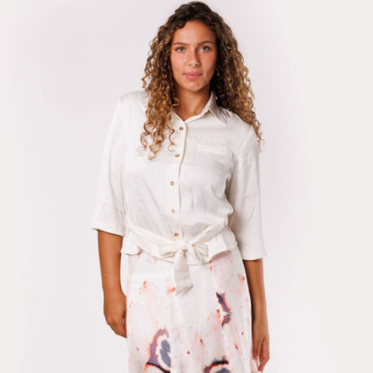 Ivory Loose Cut Blouse