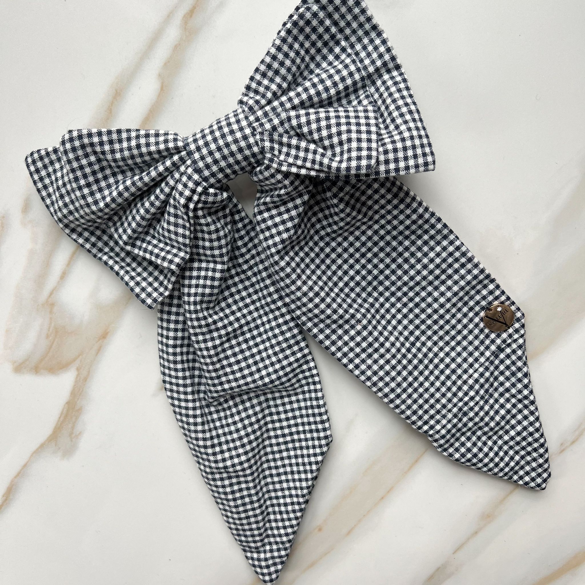 Checkared Pattern Bow Checkered Bow by Valeri – The Mimi Boutique