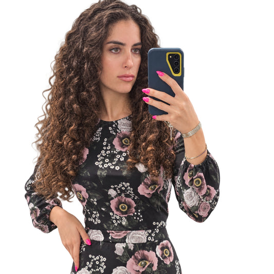 Debbie Top Pink Flower Adina LV
