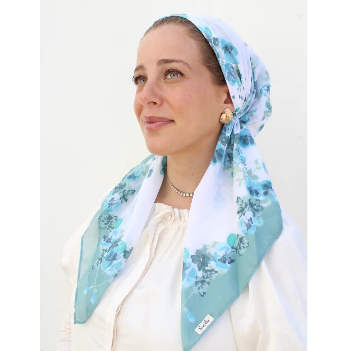 White Sage Floral Headscarf SB (More Styles)