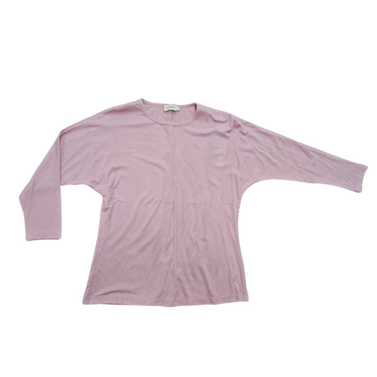 Dolman Ribbed Shirt Mauve - The Mimi Boutique