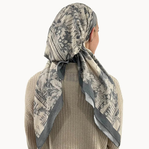 Fleur Noire Light Crinkle Headscarf Valeri Many Styles