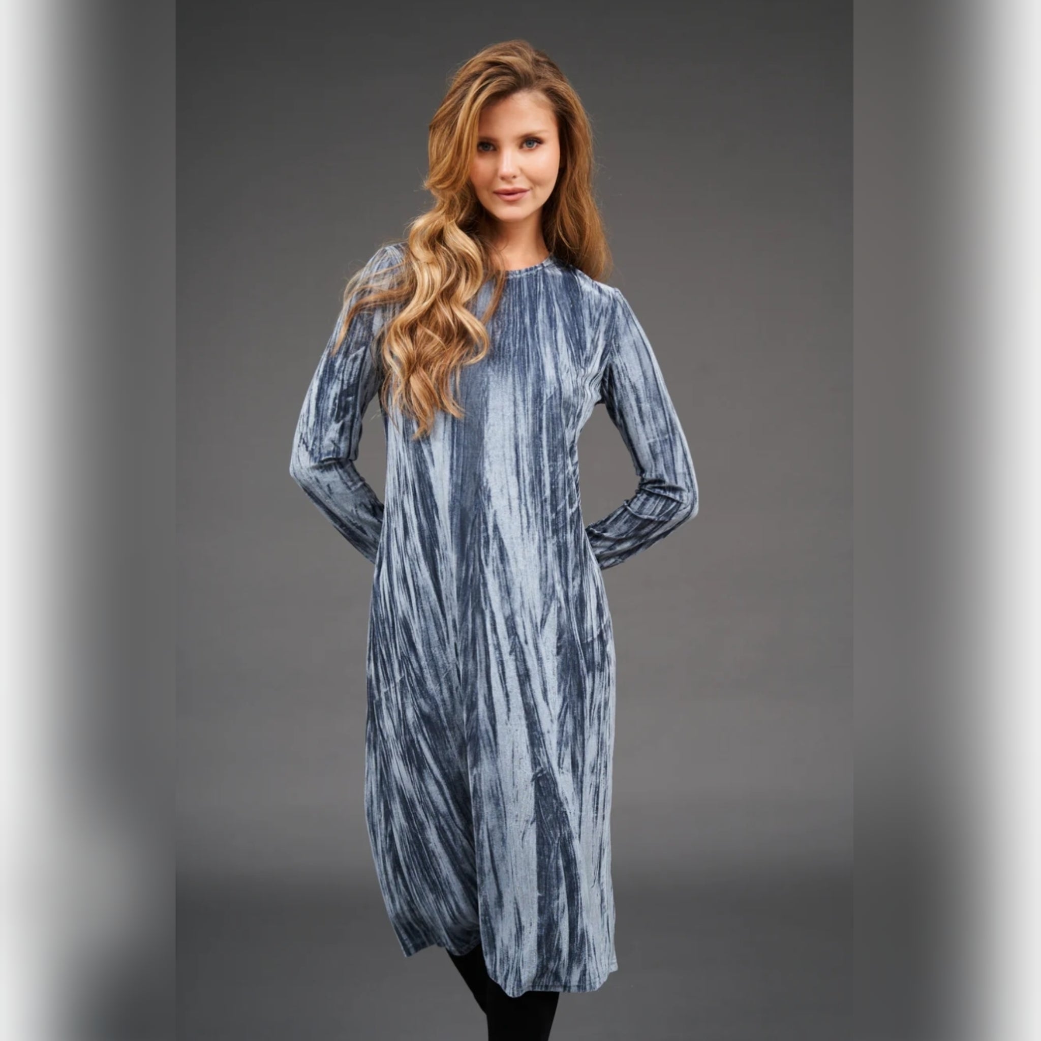 velvet loose dress ANKOLA Womens Velvet Tunic Mini Dress Fall Fashion Lantern Long Sleeve Shirt Dress Crewneck Casual Loose Fit Pullover Dress, Women's, Size: Medium,