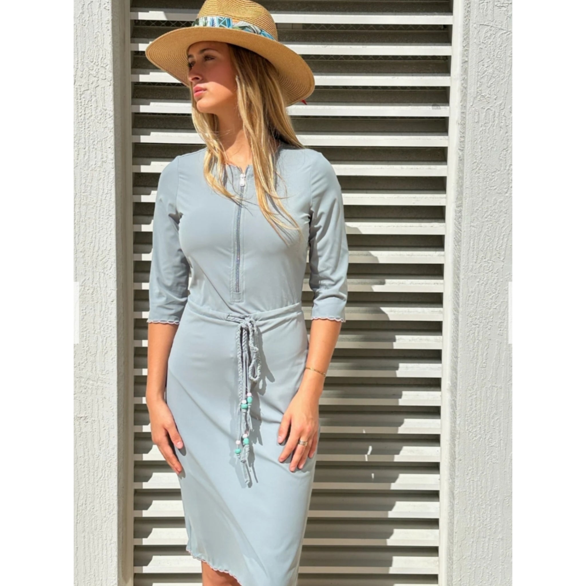 Palm Beach Swim Dress Blue Palm Beach Swim Dress Blue
