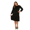 Karen Dress Plus Black Print