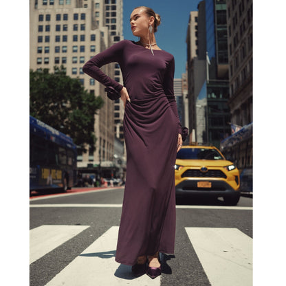 Faye Maxi Deep Plum Adina LV
