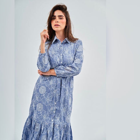 Vintage Blooms Maxi Dress DF