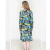 Textured Aline Dress Black Floral