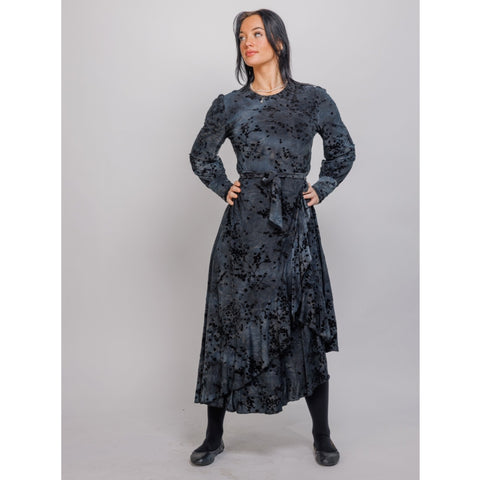 Ayelet Burnout Velvet Dress