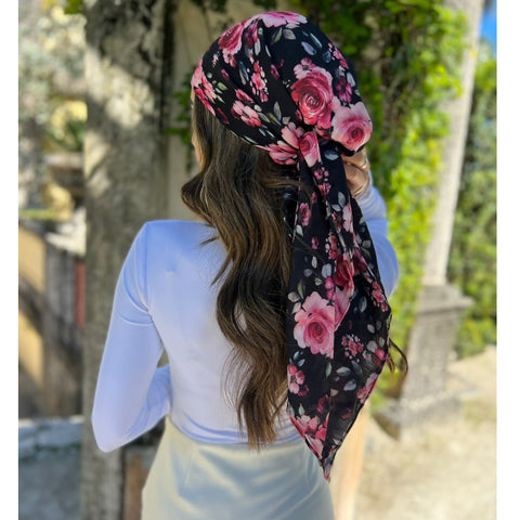 Rose Thorn Garden Square SB Headscarf