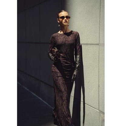 Davina Chocolate Roses Dress Adina LV