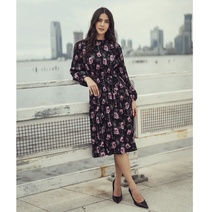 Jenna Plus Purple Floral Dress