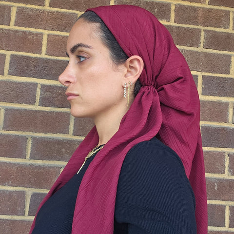 Textured Pre-tied Headscarf Itsyounique