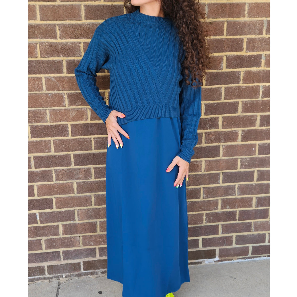 Teal Slip Dress Lilac Teen