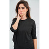 Speckled Black Dalia Basic Top DF