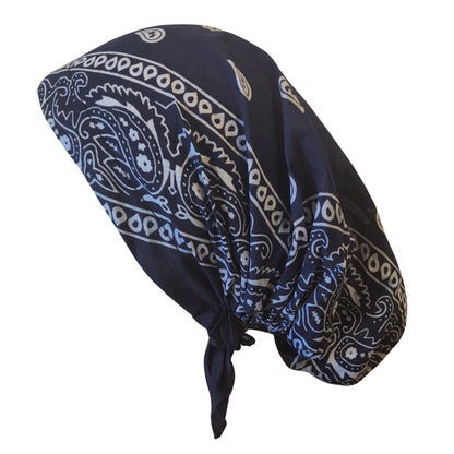 Paisley Cotton Bandana Pre-tied Headscarf  Revaz