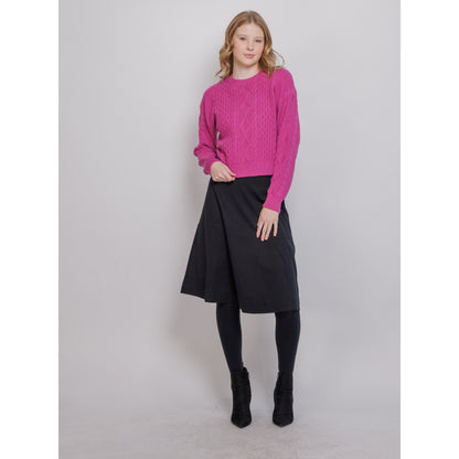 Violet Cable Sweater - The Mimi Boutique