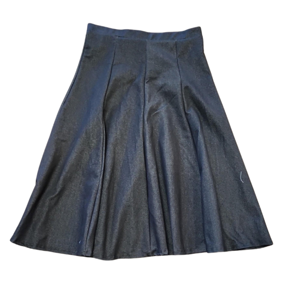 Black Denim Panel Skirt KMW 33" - The Mimi Boutique