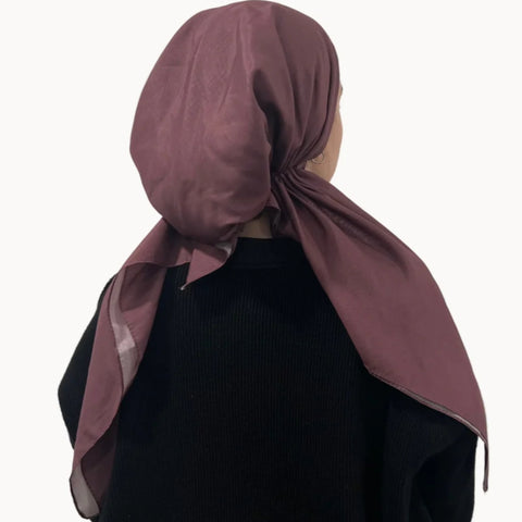 Dark Cherry Solid Headscarf Valeri (Many Styles)