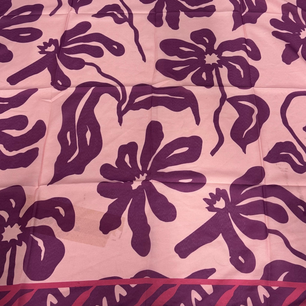 Burgundy Floral Tichel Nicsessories